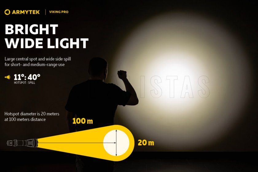 Zseblámpa Armytek Viking PRO SET hideg fény