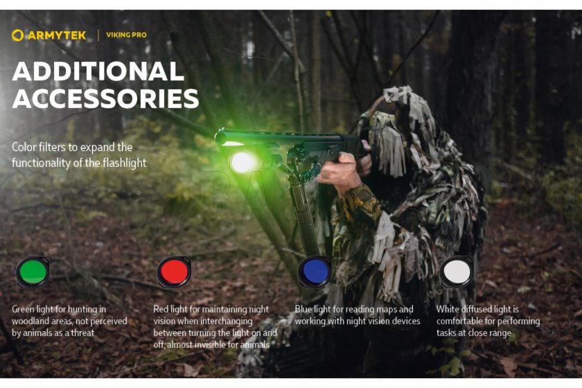 Zseblámpa Armytek Viking PRO SET hideg fény