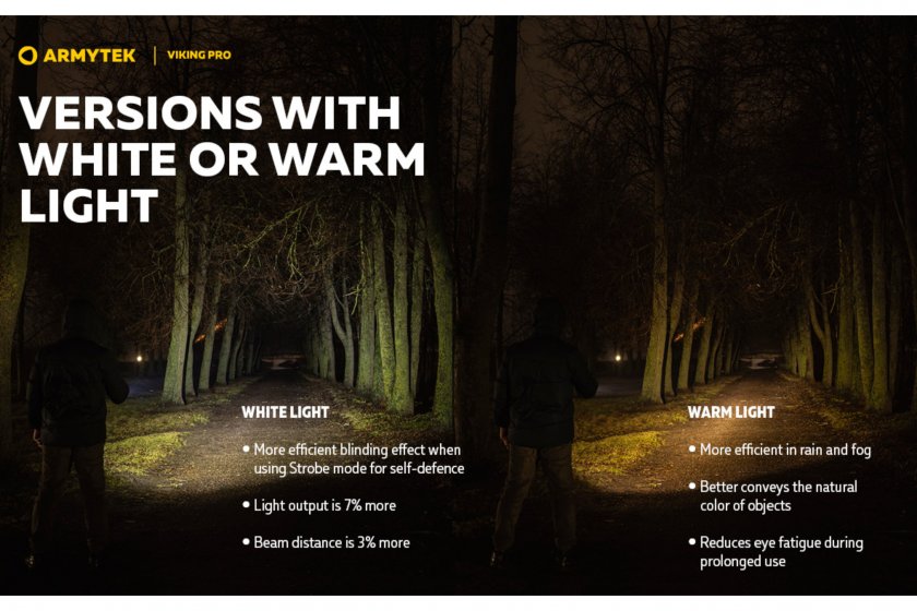 Zseblámpa Armytek Viking PRO SET hideg fény