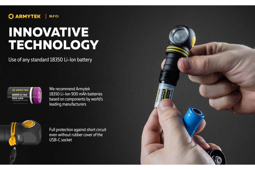 Multifunkciós lámpa Armytek Elf C1 USB-C fehér fény