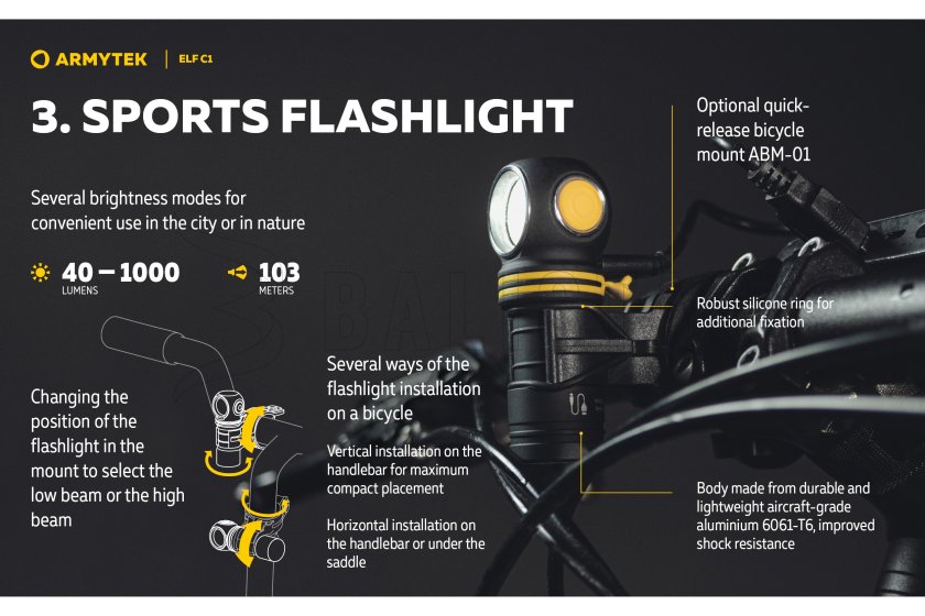 Multifunkciós lámpa Armytek Elf C1 USB-C fehér fény