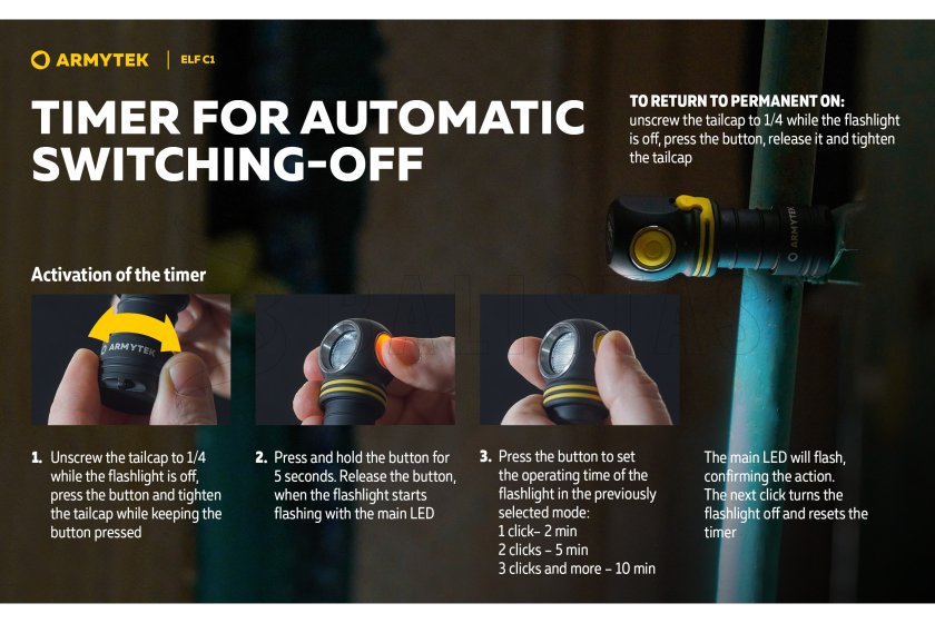 Multifunkciós lámpa Armytek Elf C1 USB-C fehér fény