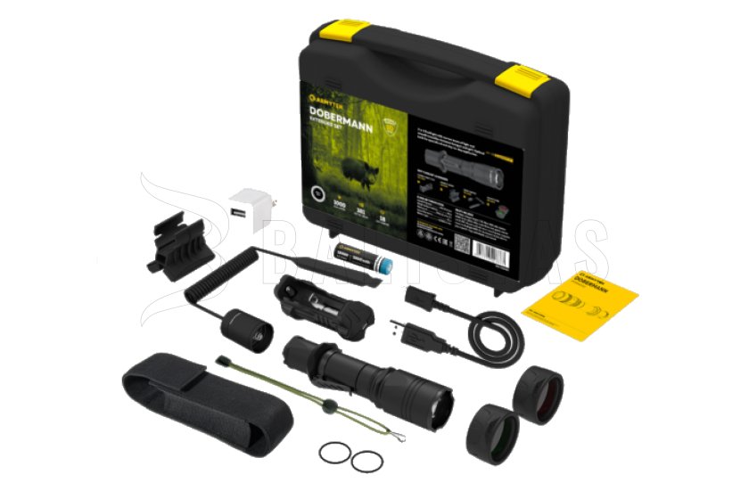 Zseblámpa Armytek Dobermann Extended set - meleg fény