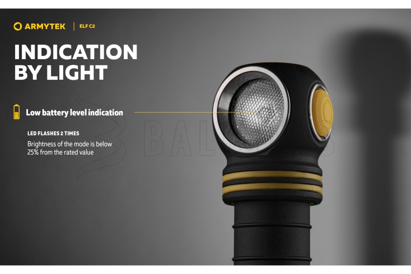 Multifunkcionális zseblámpa Armytek Elf C2 USB-C fehér fény