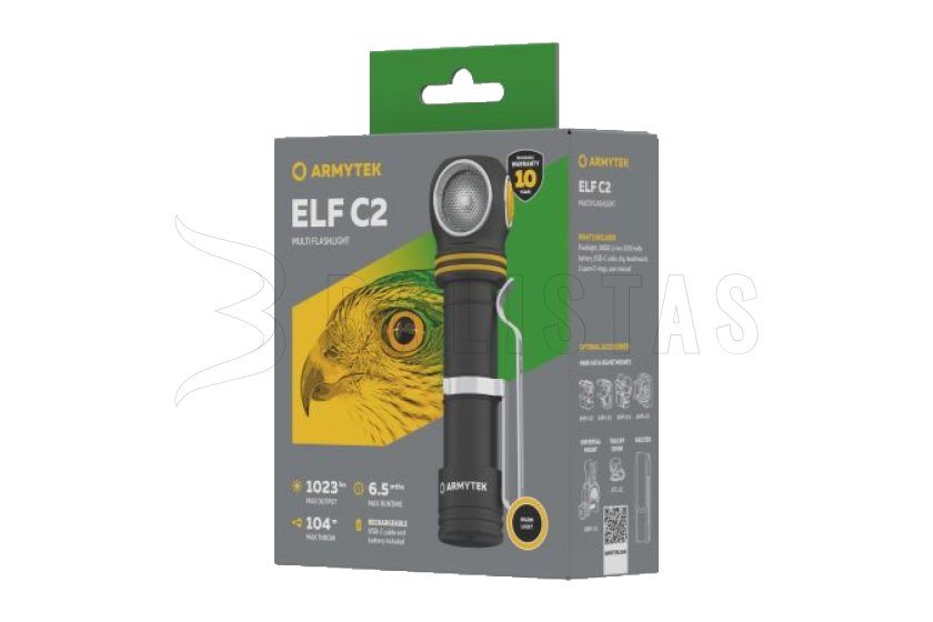 Multifunkciós lámpa Armytek Elf C2 USB-C meleg fény