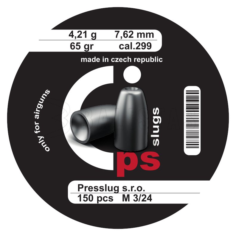 Presslug PS Slugs 7,62mm/.299, 4,21g/65gr 150db