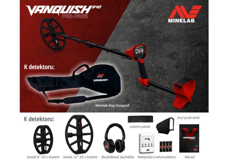 Fémkereső Minelab Vanquish 540 Pro Pack