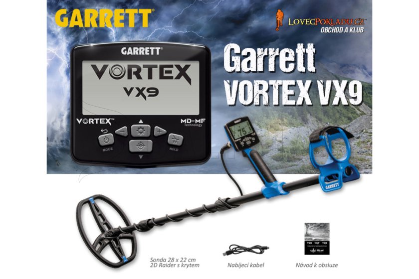 Fémkereső Garrett Vortex VX9