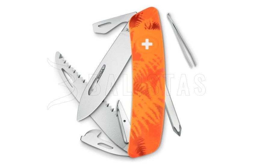 Svájci zsebkés Swiza D06 Camo Filix orange