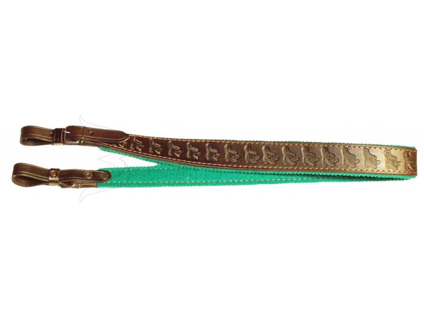 Bőr fegyverszíj filccel bélelt 4cm