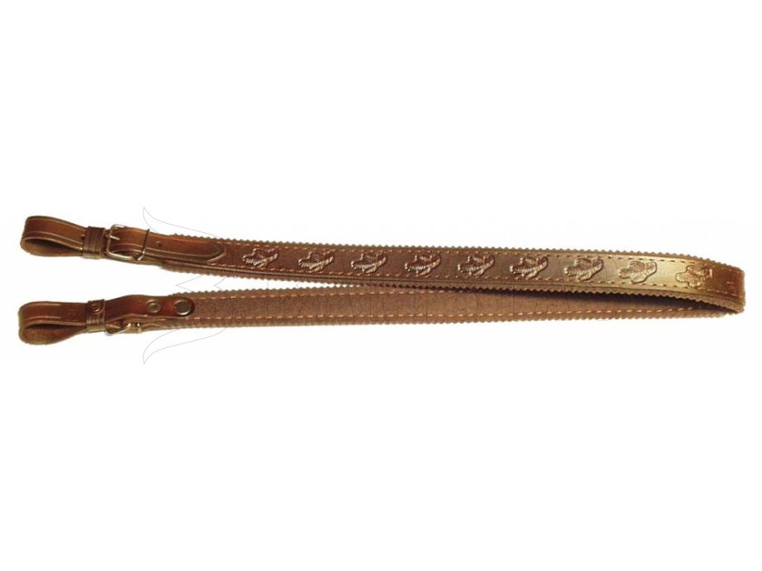 Bőr fegyverszíj filccel bélelt 4cm