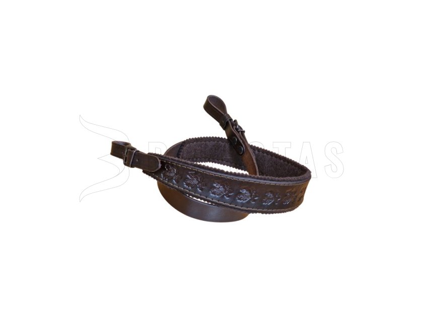 Bőr fegyverszíj filccel bélelt 4cm