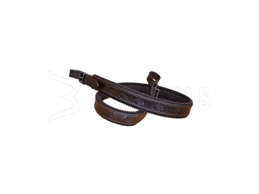 Bőr fegyverszíj filccel bélelt 4cm