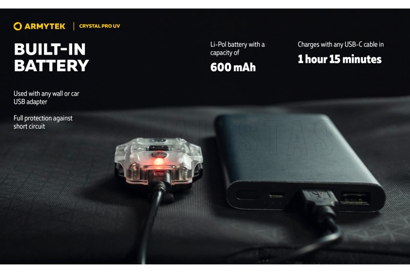 Multifunkciós lámpa Armytek Crystal Pro UV - zöld
