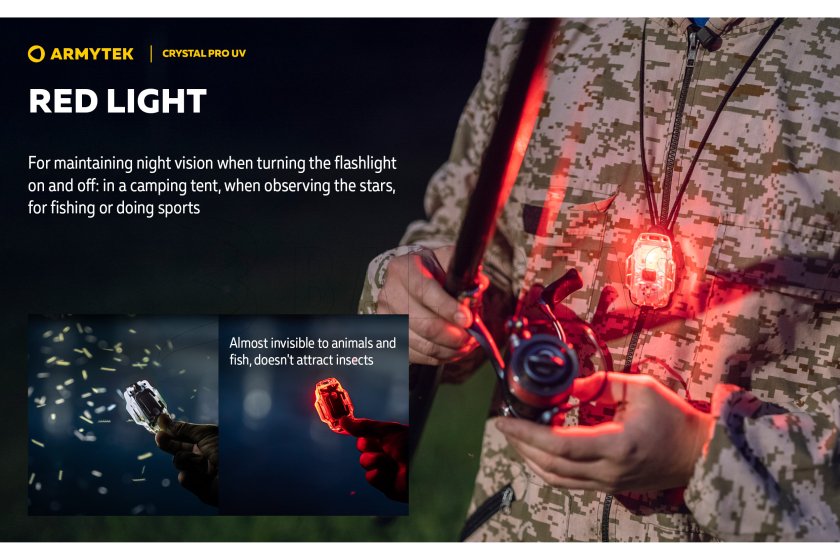 Multifunkciós lámpa Armytek Crystal Pro UV - zöld