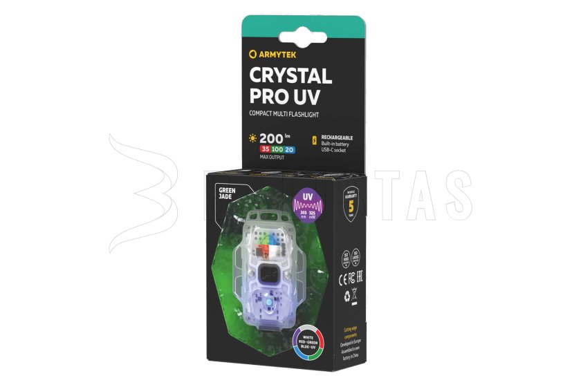 Multifunkciós lámpa Armytek Crystal Pro UV - zöld