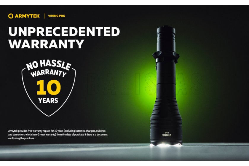 Lámpa Armytek Viking PRO meleg fény