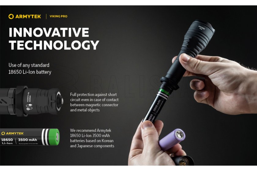 Lámpa Armytek Viking PRO meleg fény