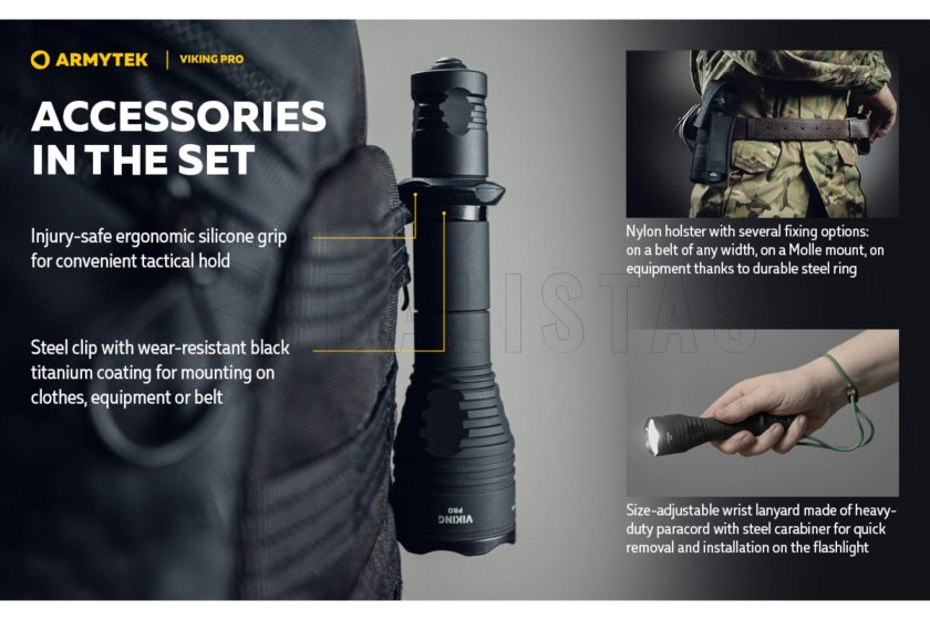Lámpa Armytek Viking PRO meleg fény