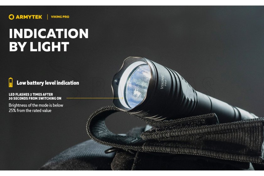 Lámpa Armytek Viking PRO meleg fény