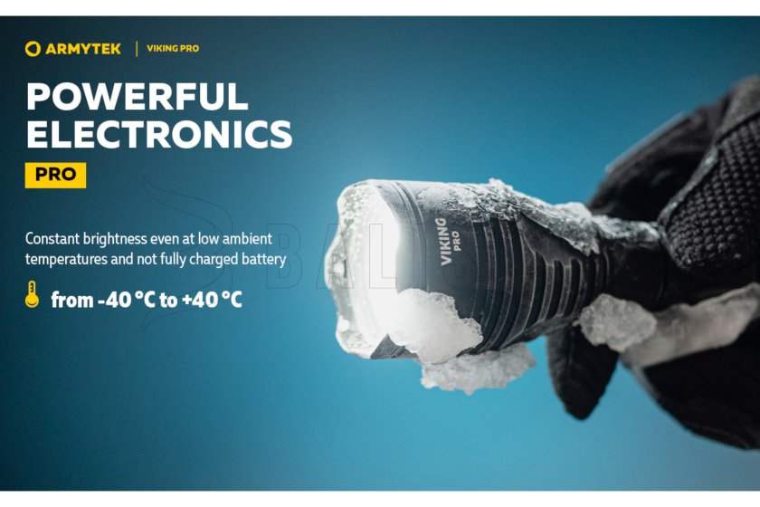 Lámpa Armytek Viking PRO meleg fény