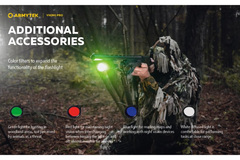 Lámpa Armytek Viking PRO meleg fény