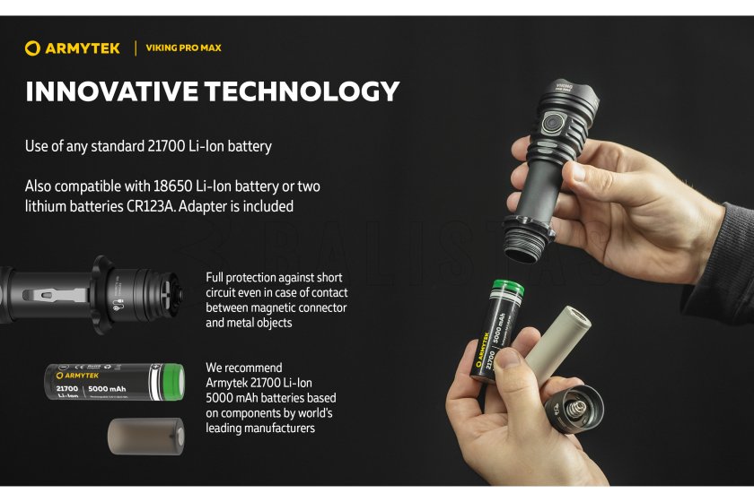 Zseblámpa Armytek Viking PRO MAX hideg fény