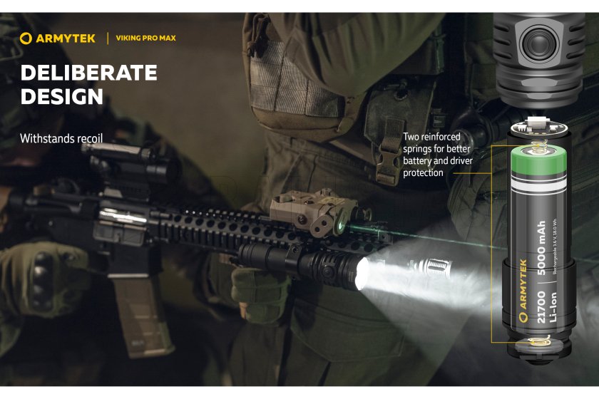 Zseblámpa Armytek Viking PRO MAX hideg fény