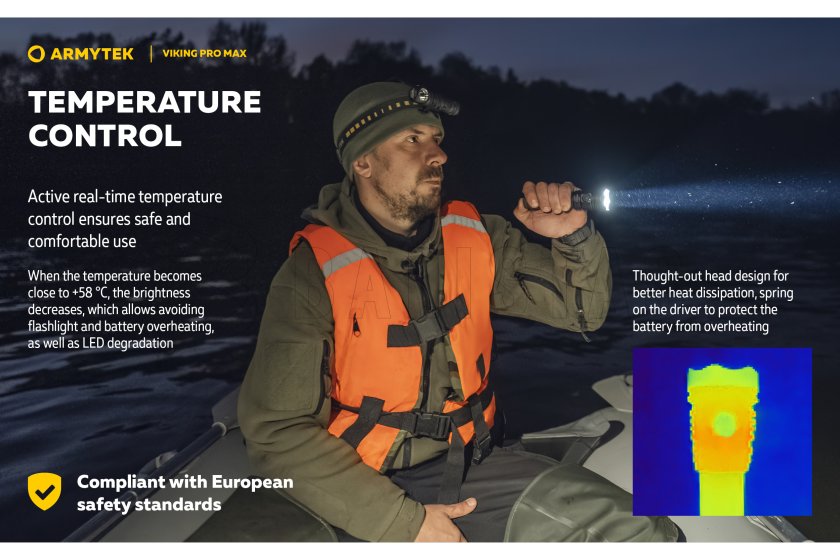 Zseblámpa Armytek Viking PRO MAX hideg fény