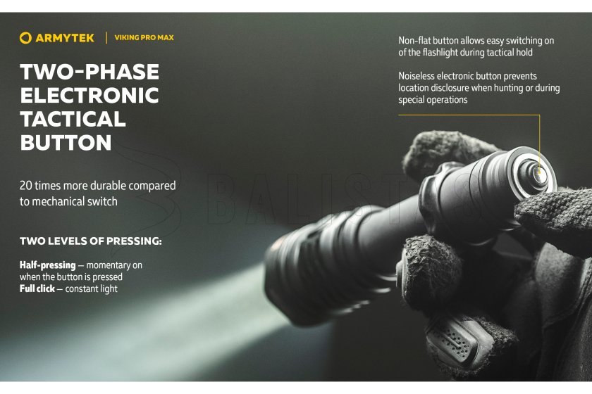 Zseblámpa Armytek Viking PRO MAX hideg fény