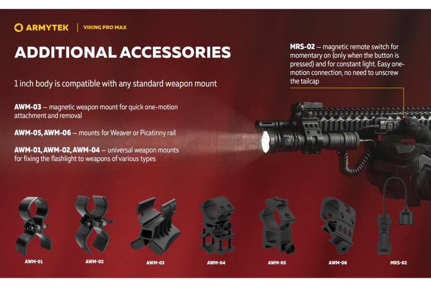 Zseblámpa Armytek Viking PRO MAX hideg fény