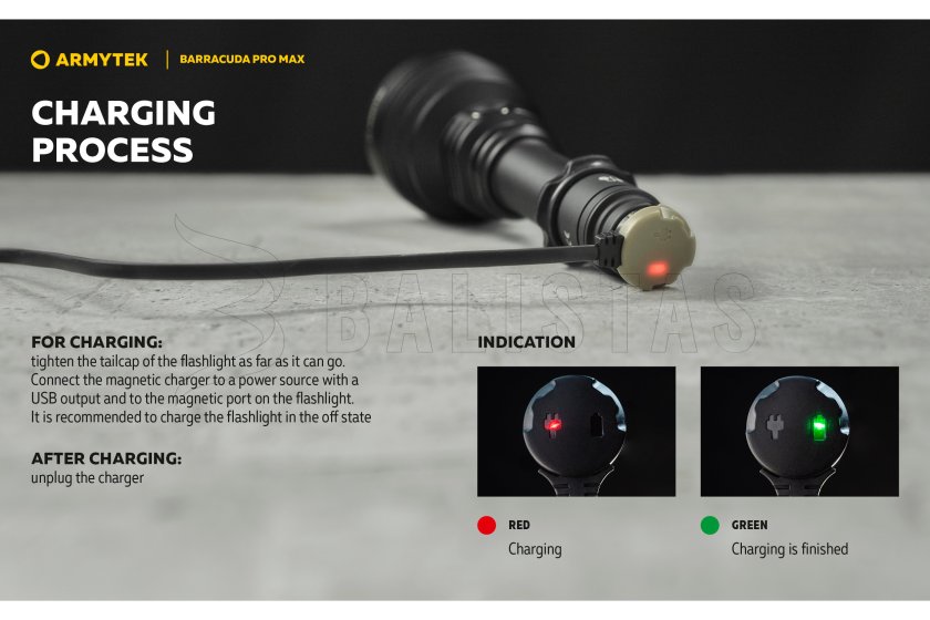 Zseblámpa Armytek Barracuda Pro Max hideg fény