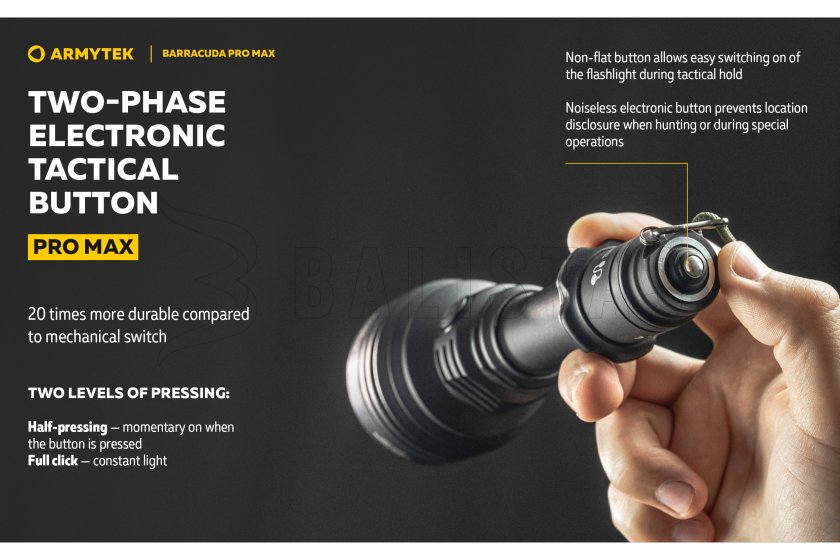 Zseblámpa Armytek Barracuda Pro Max hideg fény