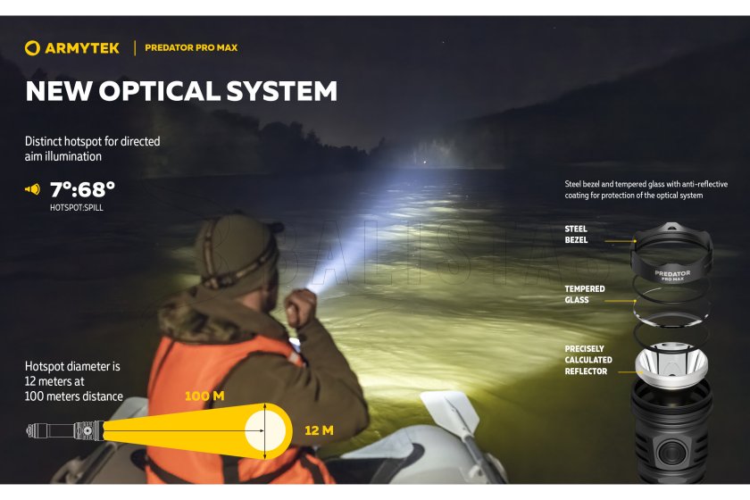Lámpa Armytek Predator PRO MAX hideg fény
