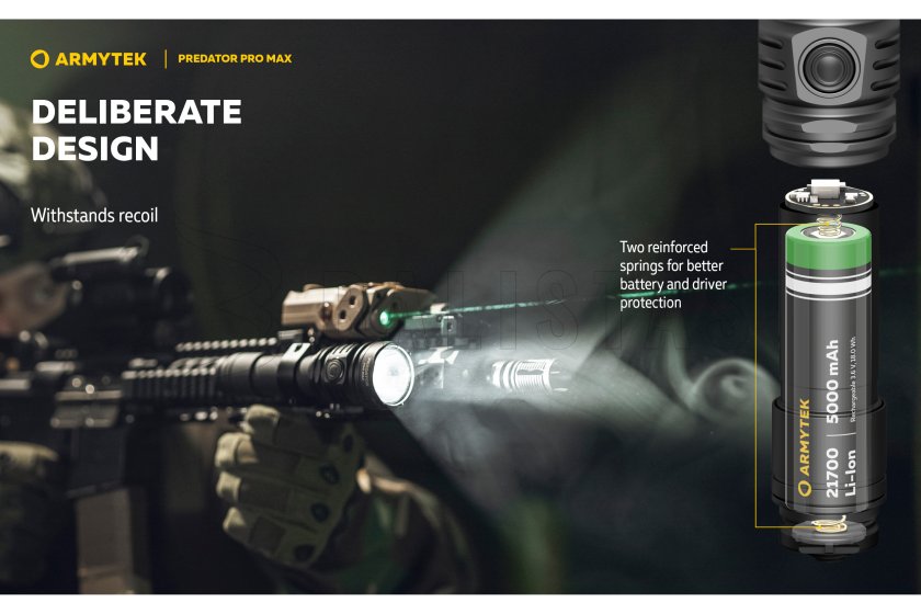 Lámpa Armytek Predator PRO MAX hideg fény