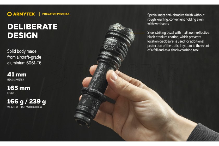 Lámpa Armytek Predator PRO MAX hideg fény