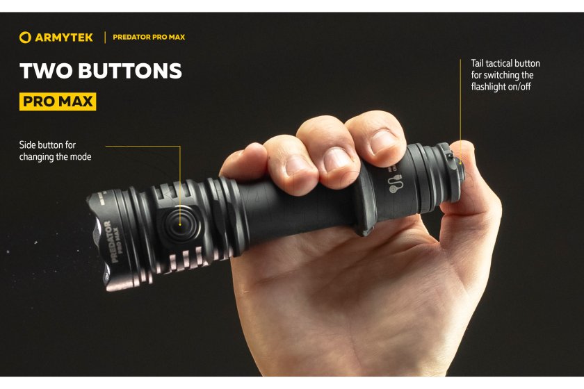 Lámpa Armytek Predator PRO MAX hideg fény
