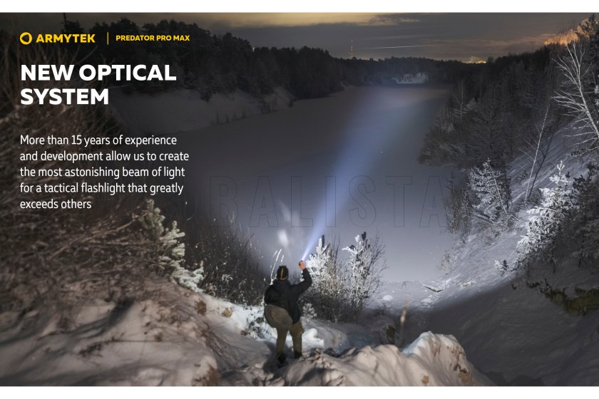 Lámpa Armytek Predator PRO MAX hideg fény
