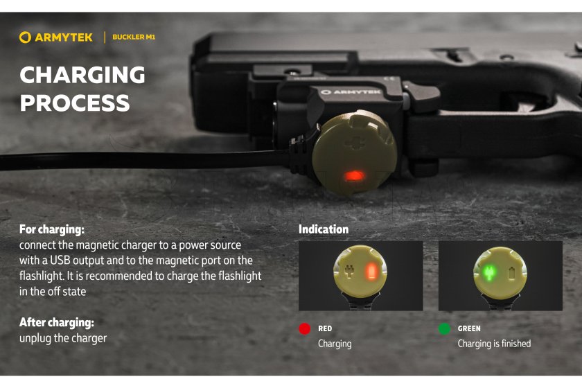 Taktikai lámpa Armytek Buckler M1 hideg fény