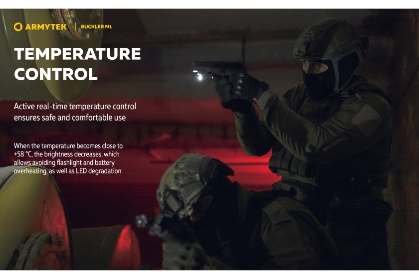 Taktikai lámpa Armytek Buckler M1 hideg fény