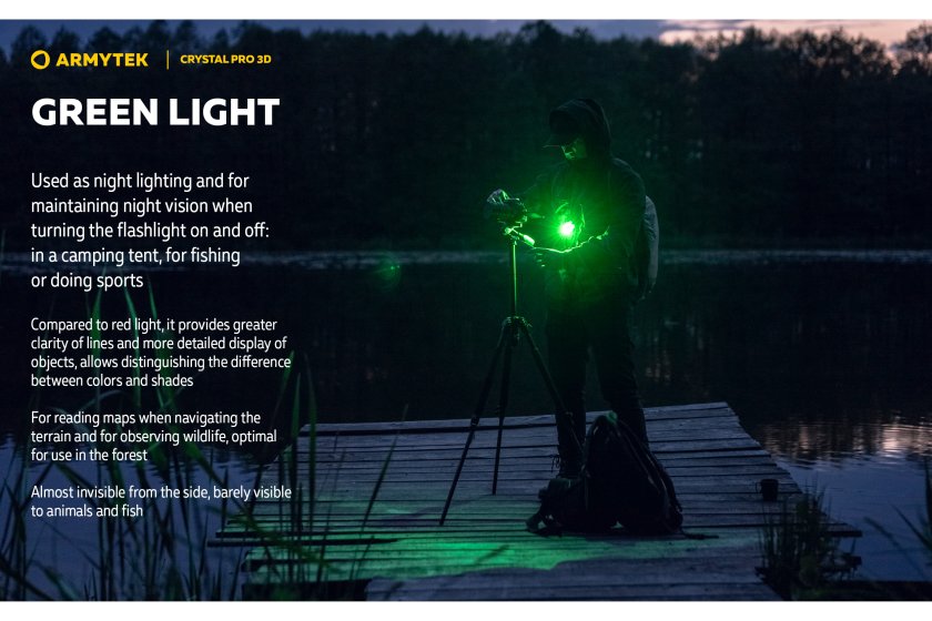 Multifunkciós lámpa Armytek Crystal Pro 3D - piros