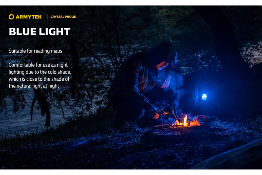 Multifunkciós lámpa Armytek Crystal Pro 3D - piros