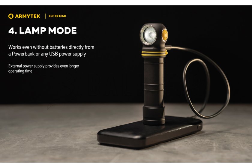 Multifunkciós lámpa Armytek Elf C2 MAX USB-C fehér fény
