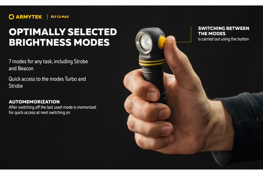 Multifunkciós lámpa Armytek Elf C2 MAX USB-C fehér fény