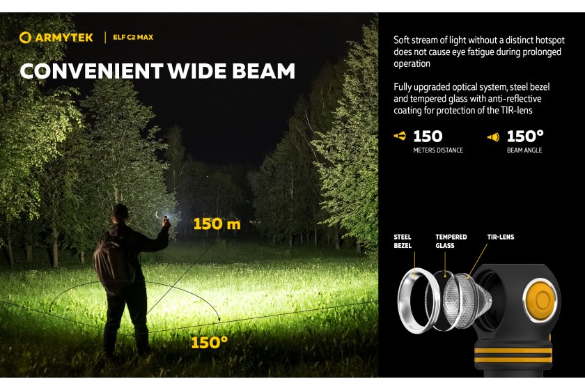 Multifunkciós lámpa Armytek Elf C2 MAX USB-C fehér fény