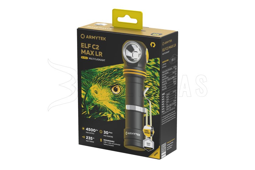 Multifunkciós lámpa Armytek Elf C2 MAX LR USB-C fehér fény