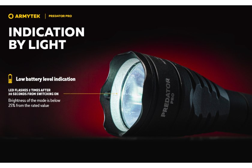 Armytek Predator PRO szett meleg fény