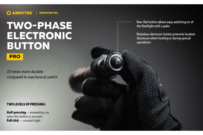 Armytek Predator PRO szett meleg fény