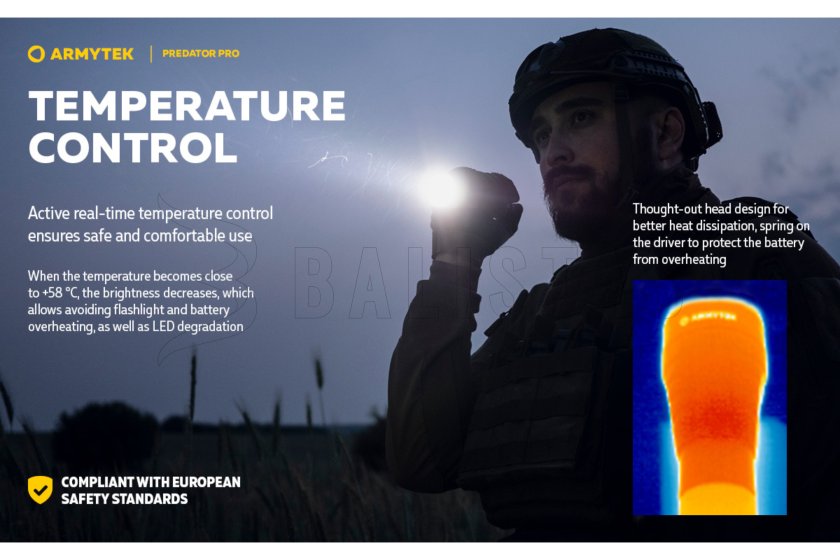 Armytek Predator PRO szett meleg fény