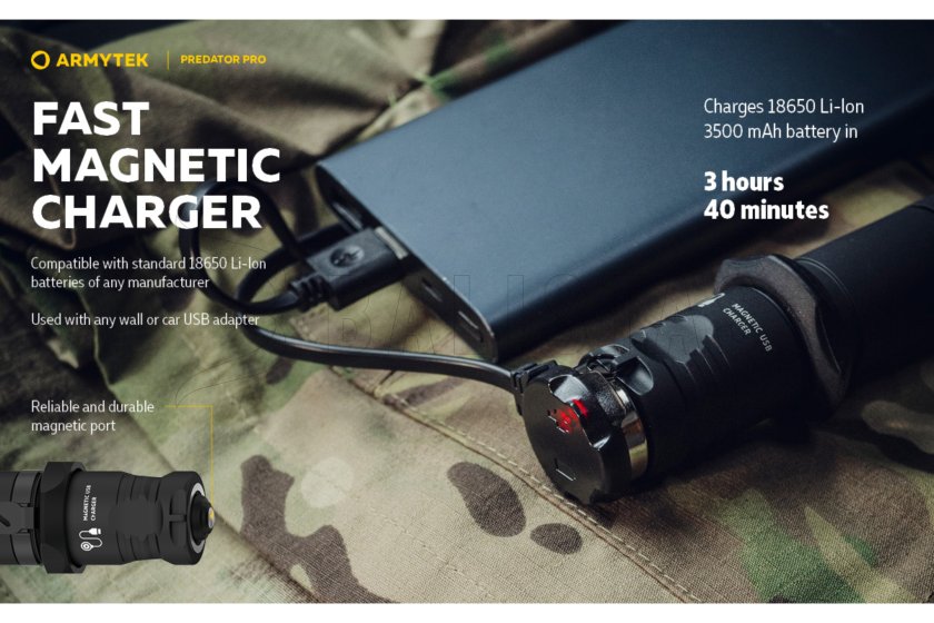 Armytek Predator PRO szett meleg fény